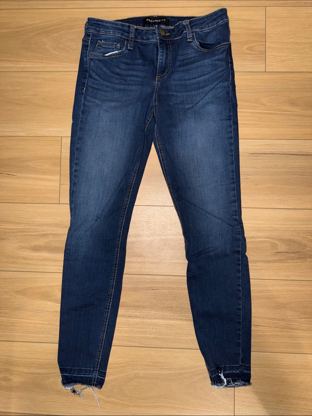 Prosperity Dark Blue Skinny Jeans for Women